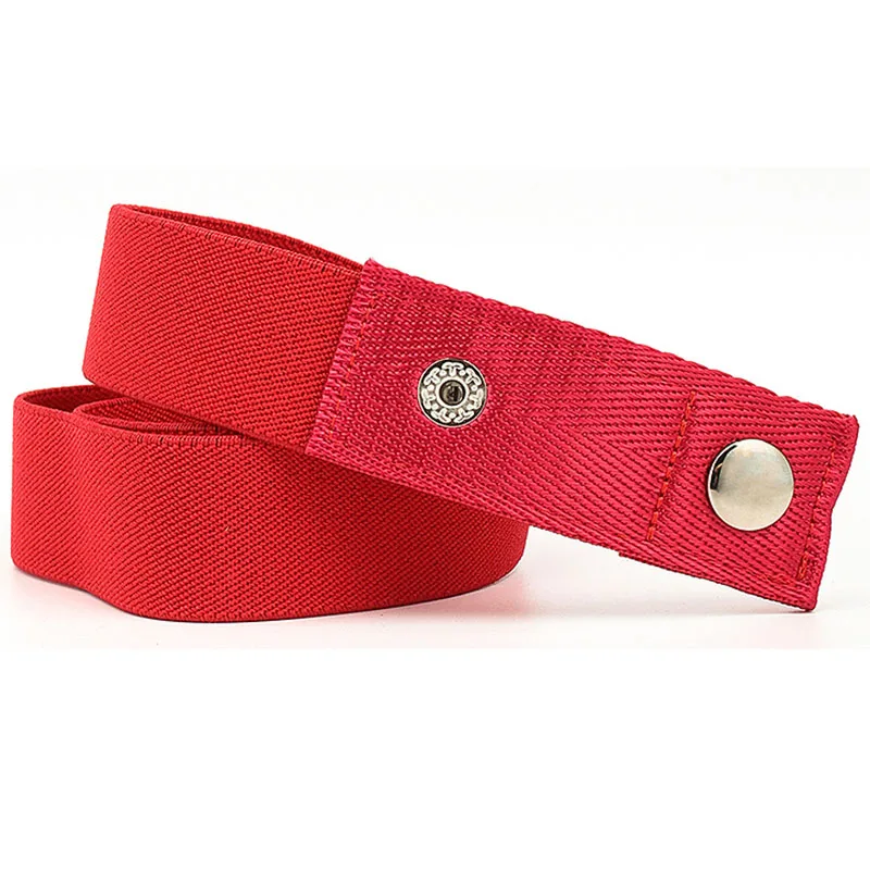 29 Colors No Buckle Elastic Belt for Women Men Unisex Stretch Belt for Pants Jeans Casual Buckle Free Adjustable Invisible Belt