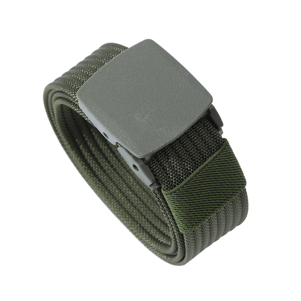 Men Female Belts Military Nylon Adjustable Belt Men Outdoor Travel Tactical Waist Belt with Plastic Buckle for Pants 130cm