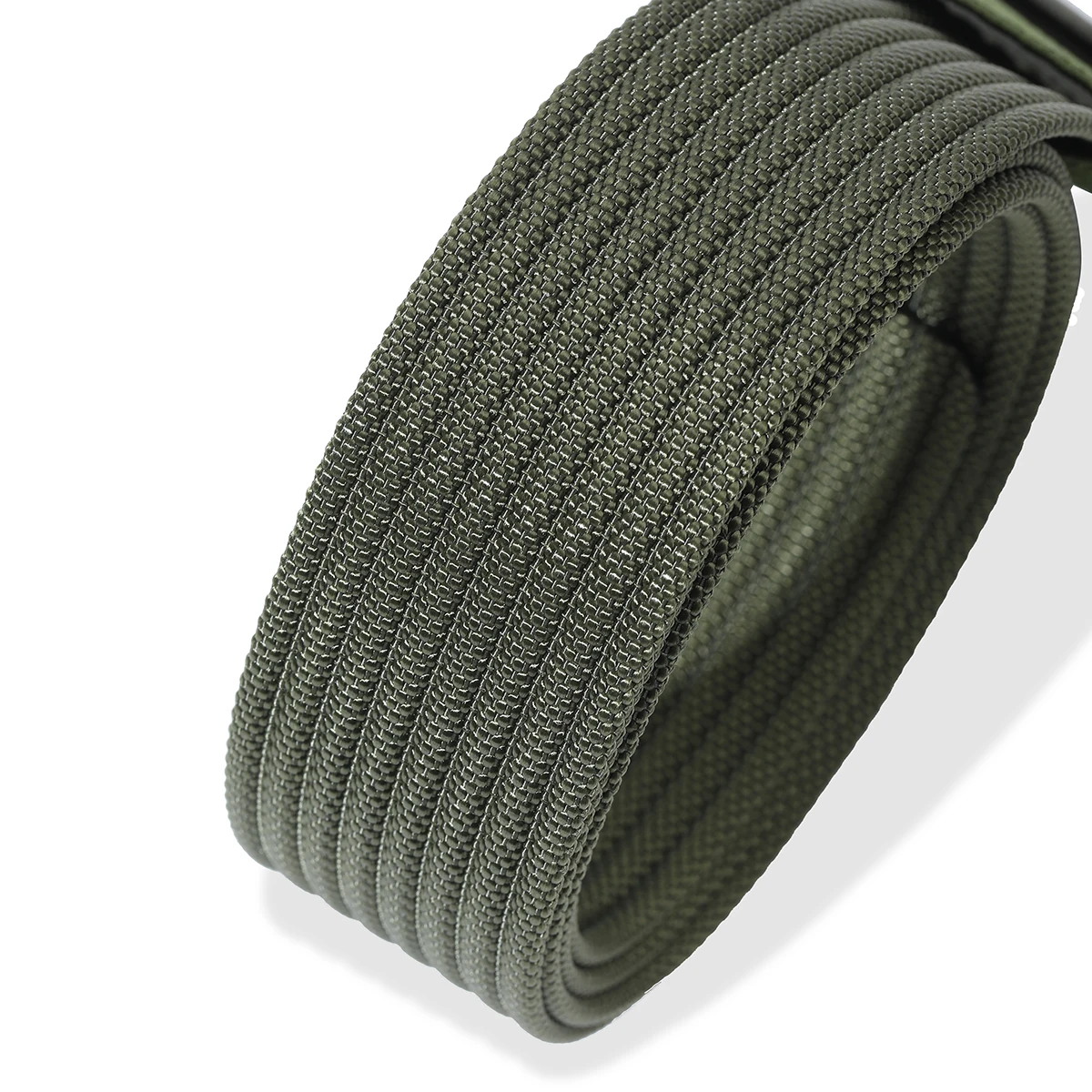 Men Female Belts Military Nylon Adjustable Belt Men Outdoor Travel Tactical Waist Belt with Plastic Buckle for Pants 130cm