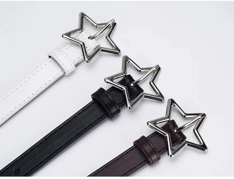 1.8x93cm Children Kids Adjustable Metal Snap PU Leather Belt Girls Boys Silver Buckle Belts Waistband Pants Decor Waist Belt