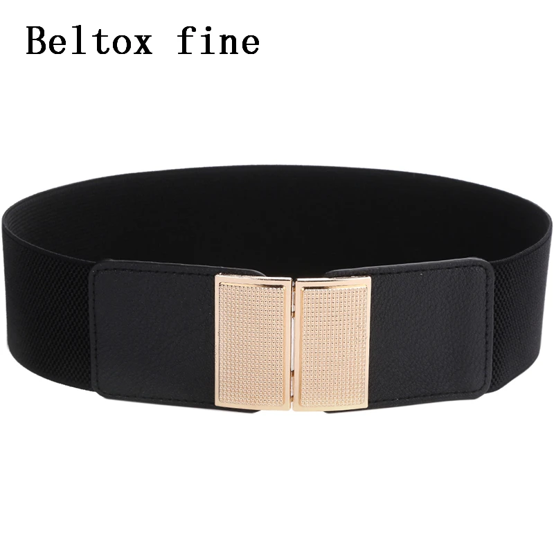 Women's Elastic Wide Waistband Fashion Stretch Waist Girdle Dress Adornment