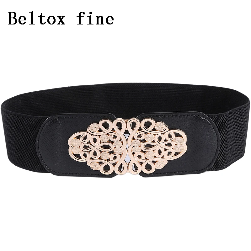 Women's Elastic Wide Waistband Fashion Stretch Waist Girdle Dress Adornment