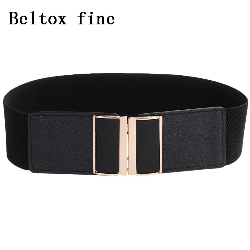 Women's Elastic Wide Waistband Fashion Stretch Waist Girdle Dress Adornment