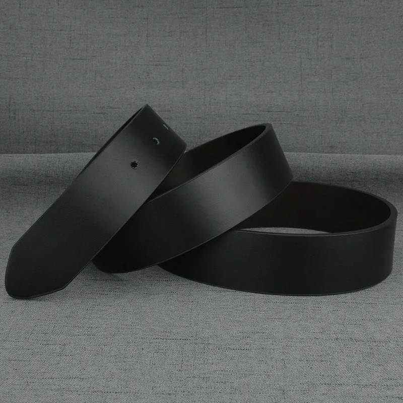 New Two Color Dual Purpose Men's Belts Casual Business Designer Male Belts High Quality No Buckle Waistband 3.7cm Ceinture