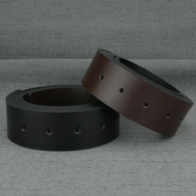 New Two Color Dual Purpose Men's Belts Casual Business Designer Male Belts High Quality No Buckle Waistband 3.7cm Ceinture