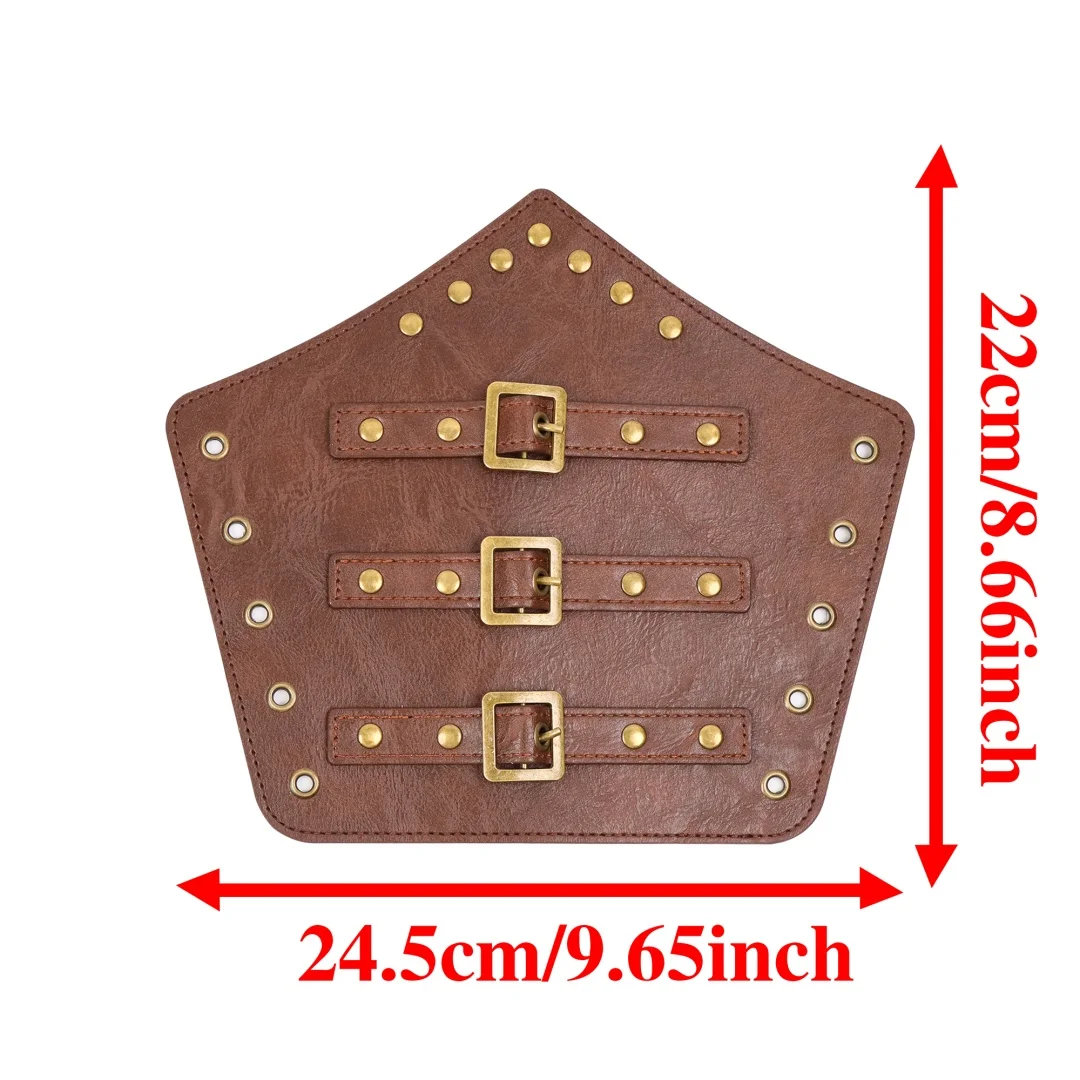 UYEE Renaissance Accessories Men Women Viking Medieval Belt Pouch Leather Bracers Viking Costume Men Accessories for Halloween