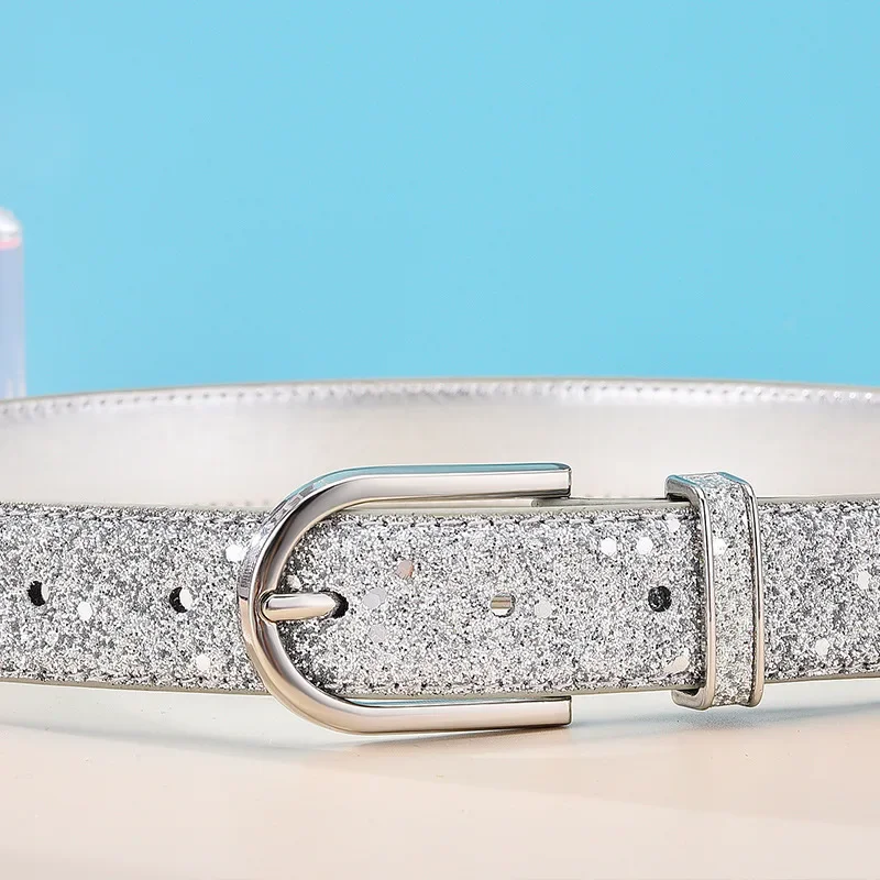 Gold Belt Women Fashion PU Leather Belts for Woman Luxury High Quality Brand Casual Strap for Jeans Women Designer Belt New