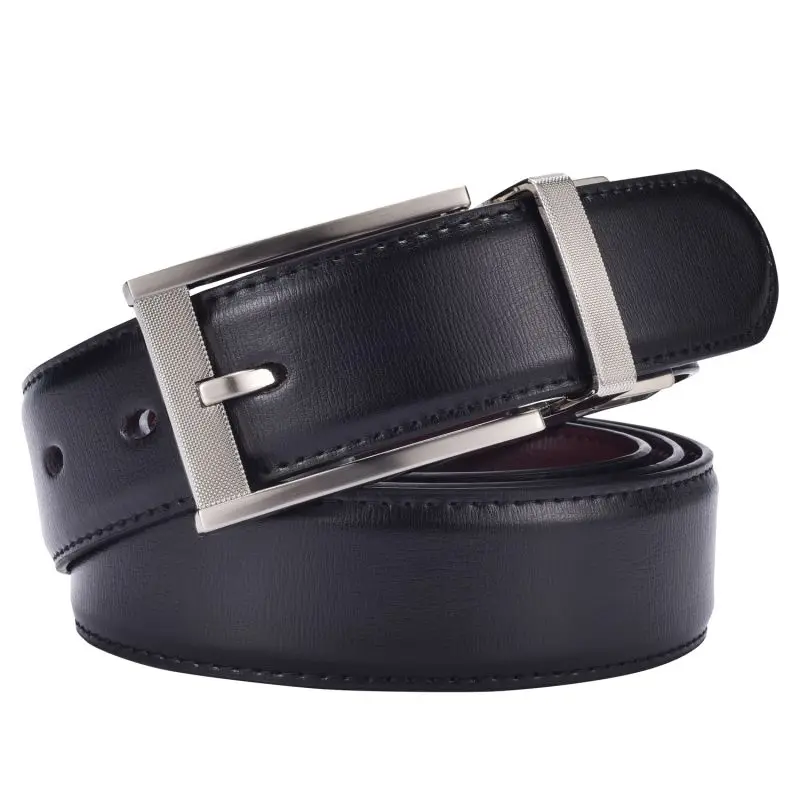 Men’s Reversible Leather Belt for Casual Golf Dress Pants Shirts, Double Style - 2 Sides