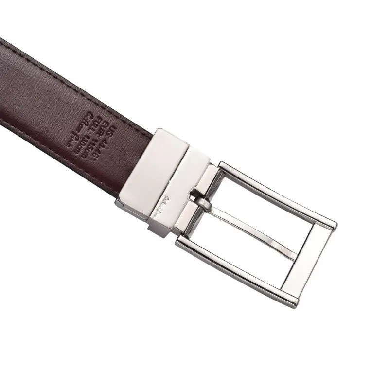 Men’s Reversible Leather Belt for Casual Golf Dress Pants Shirts, Double Style - 2 Sides