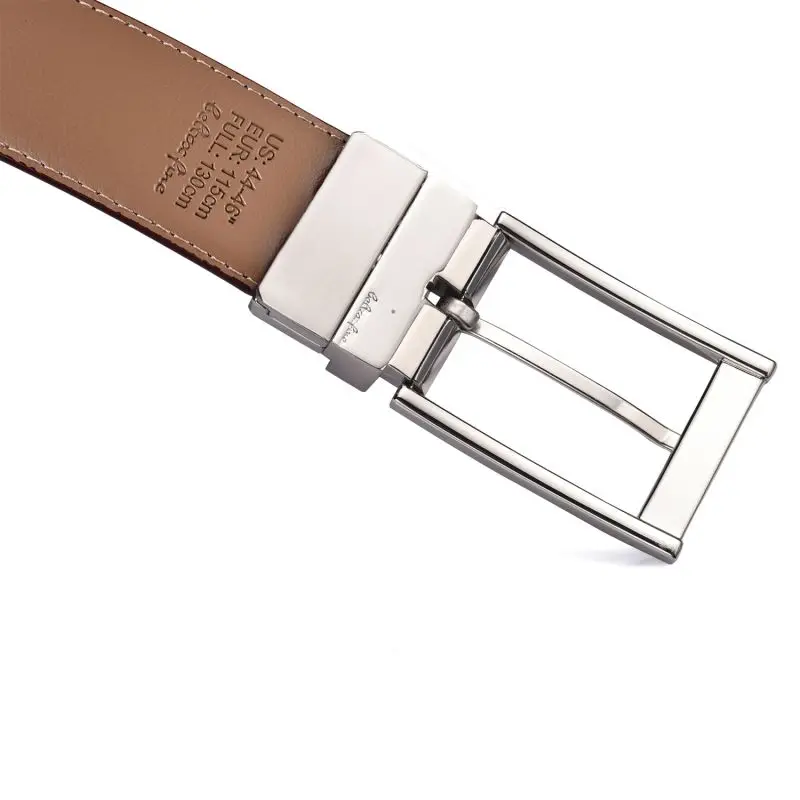 Men’s Reversible Leather Belt for Casual Golf Dress Pants Shirts, Double Style - 2 Sides