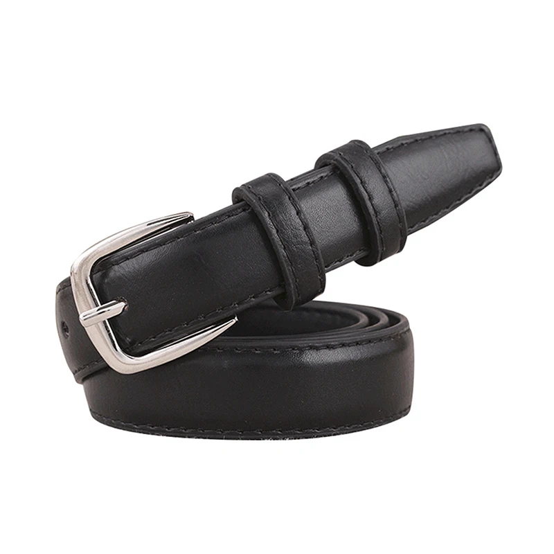 Women Belts PU Leather Simple Metal Buckle Belt Girls Dress Jean Pants Waistband Belts For Lady High Quality Ladies Dress Belt
