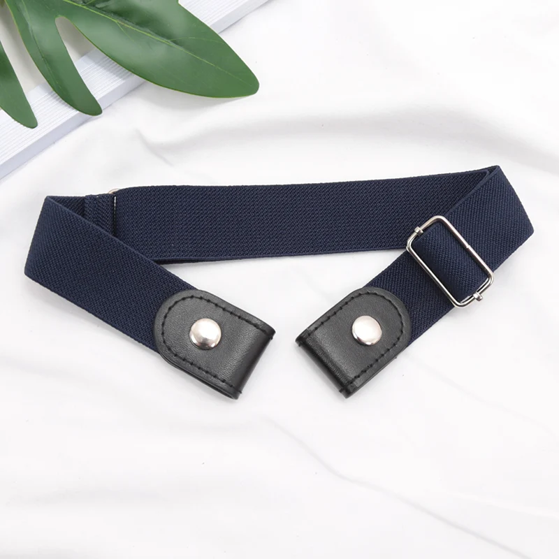 Adjustable Buckle-Free Belt for Women Girls Jeans Pants Dress No Buckle Stretch Elastic Waist Belt, No Bulge, No Hassle Belts