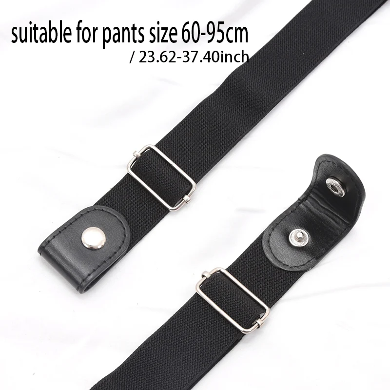 Adjustable Buckle-Free Belt for Women Girls Jeans Pants Dress No Buckle Stretch Elastic Waist Belt, No Bulge, No Hassle Belts