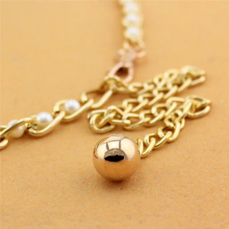 Women Fashion Imitation Pearl Waist Chain Female Olivet Thin Belts Women Waistband Strap Dress Accessories