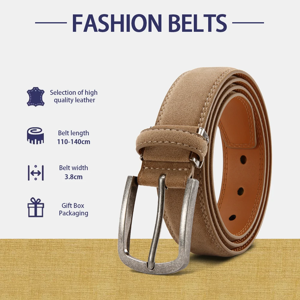 Unisex Free Size PU Leather Belt For Women Luxury Designer Jeans Waist Belt Men Fashion Suede waist belt Waistband