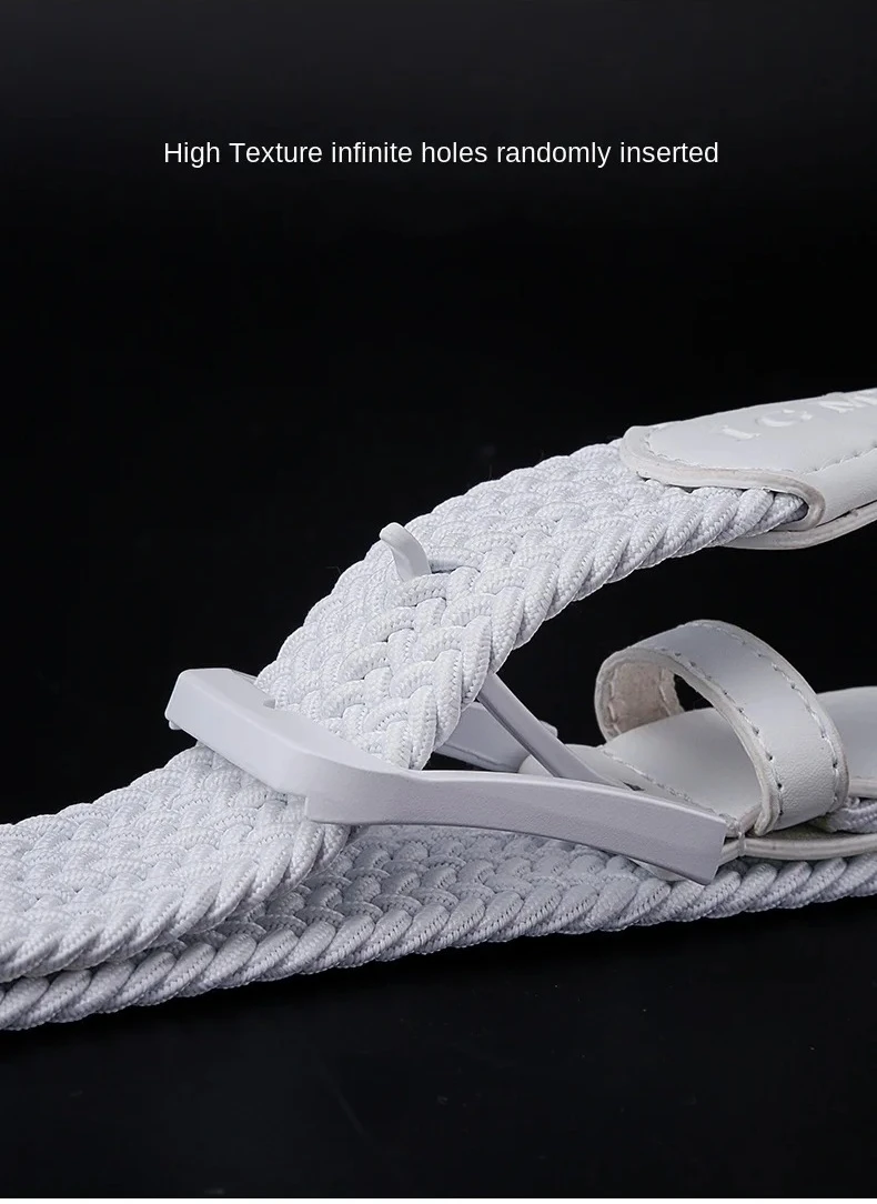 Golf Belt Men and Women New Summer Canvas Woven Leisure Sports Elastic Joker Advanced Waistband