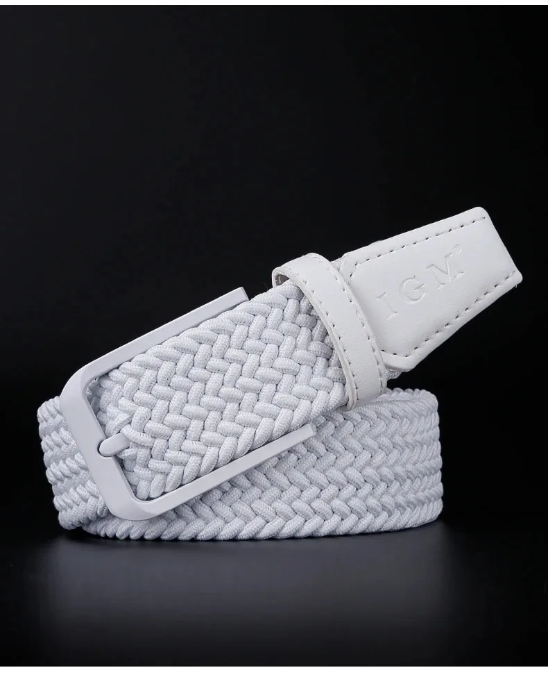 Golf Belt Men and Women New Summer Canvas Woven Leisure Sports Elastic Joker Advanced Waistband