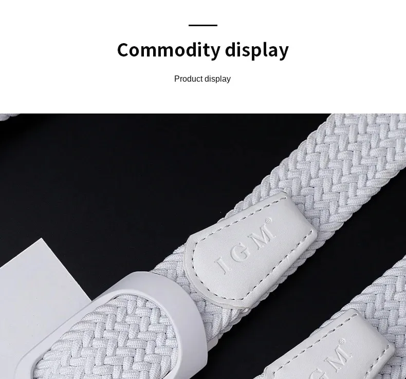 Golf Belt Men and Women New Summer Canvas Woven Leisure Sports Elastic Joker Advanced Waistband