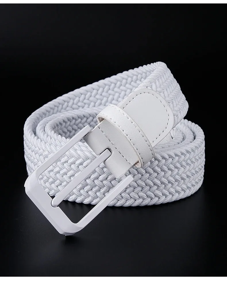 Golf Belt Men and Women New Summer Canvas Woven Leisure Sports Elastic Joker Advanced Waistband