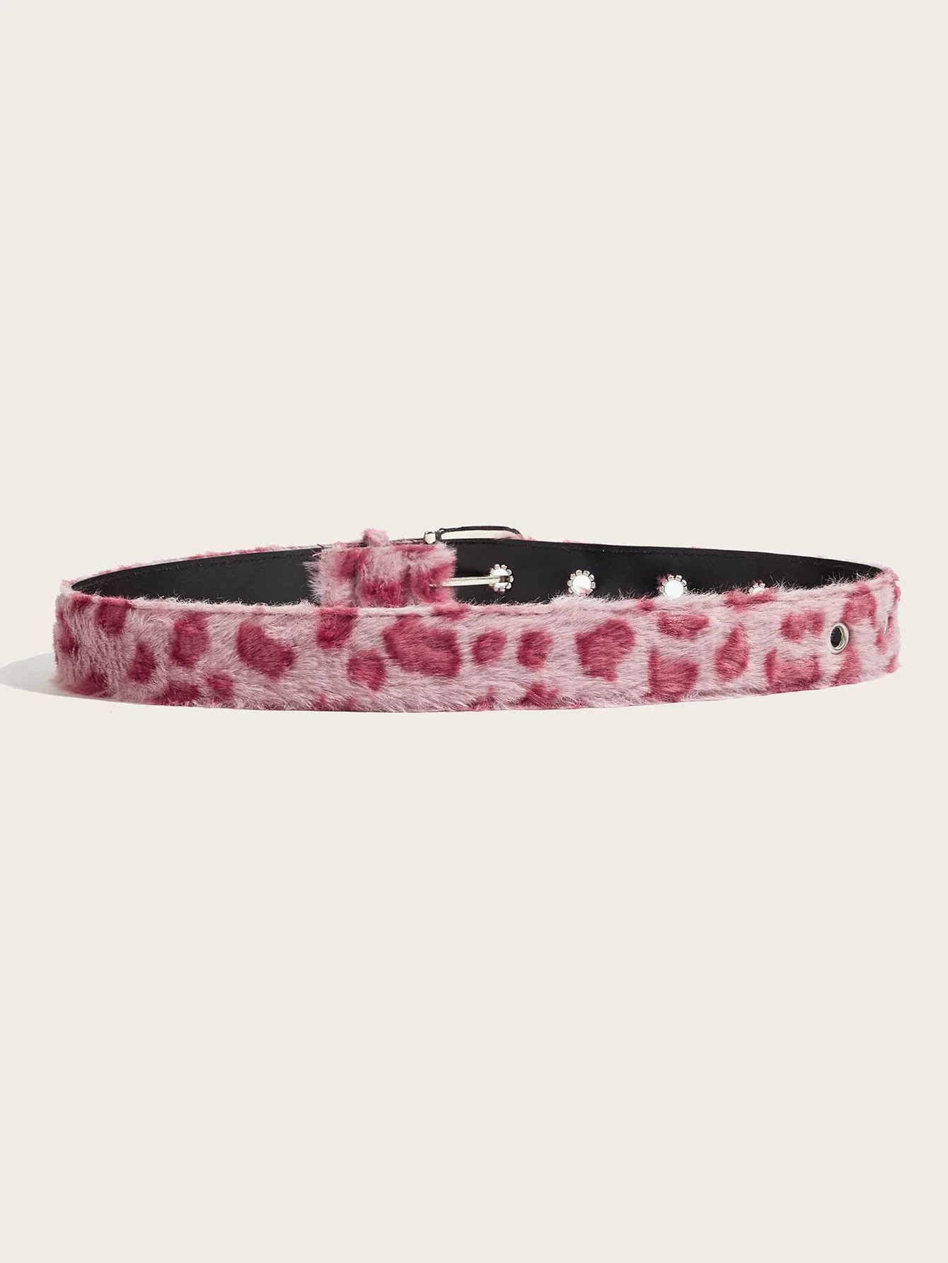 Winter Pink Plush Women's Belt Fashion Trend Y2k Girls Girdle Versatile Jeans Accessories Pu Pin Buckle Waistband hip hop belts