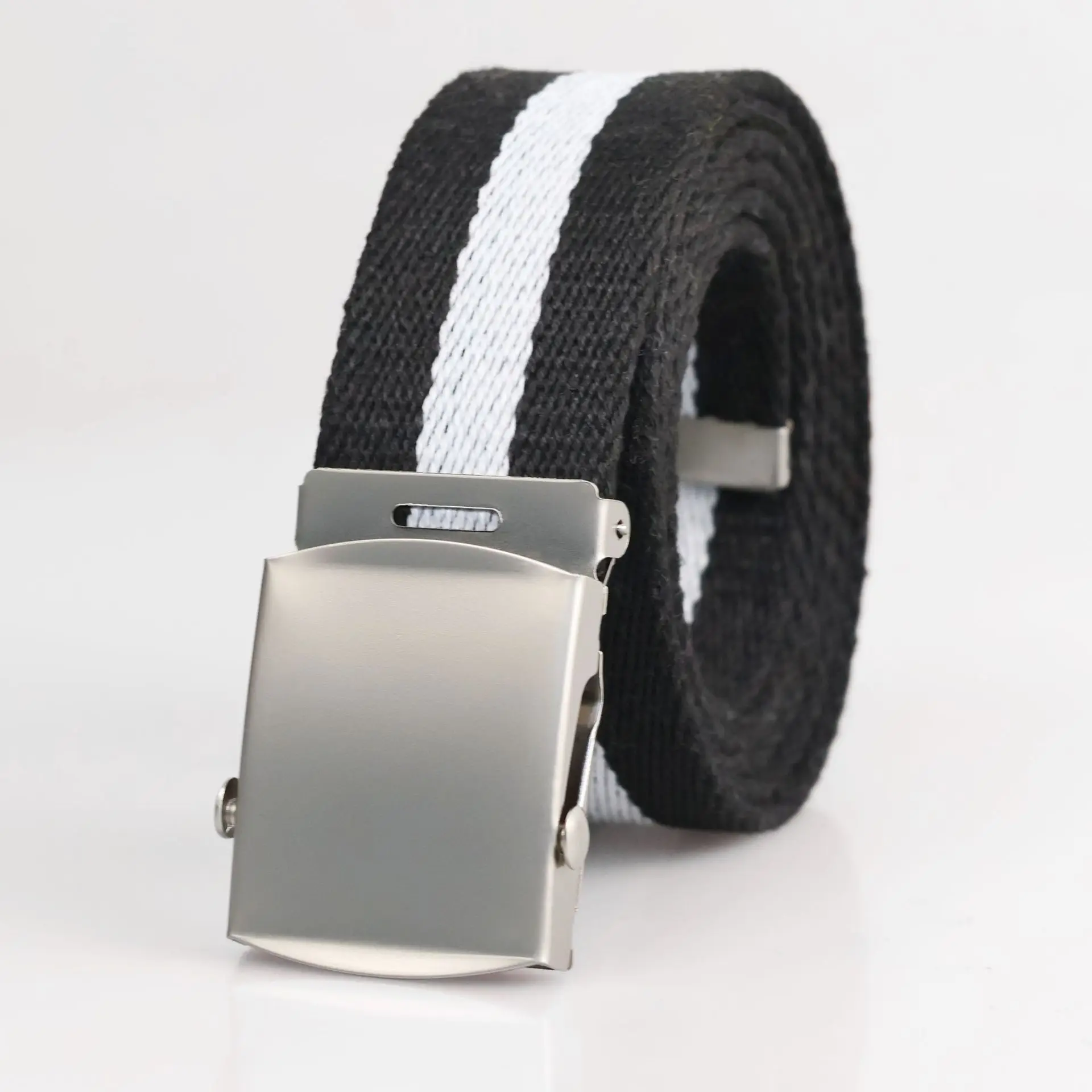 3.8cm New Men's Canvas Belt Outdoor Wear-resistant Breathable Alloy Buckle Unisex Belt Youth Camouflage Sports Waistband