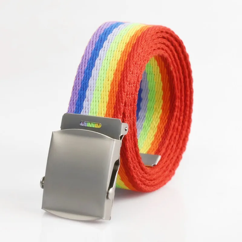 3.8cm New Men's Canvas Belt Outdoor Wear-resistant Breathable Alloy Buckle Unisex Belt Youth Camouflage Sports Waistband