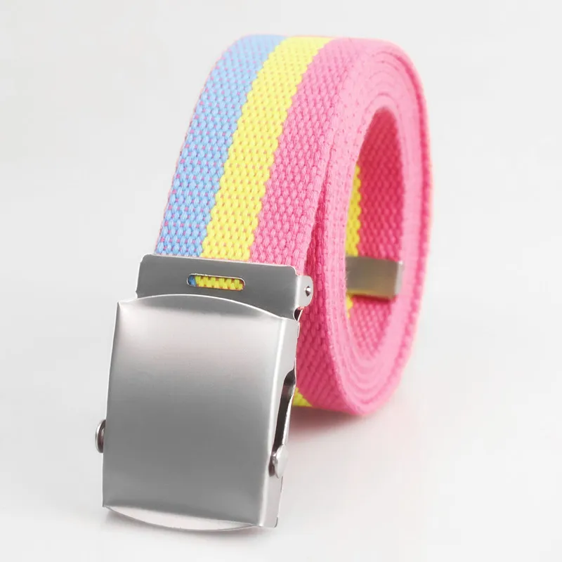 3.8cm New Men's Canvas Belt Outdoor Wear-resistant Breathable Alloy Buckle Unisex Belt Youth Camouflage Sports Waistband
