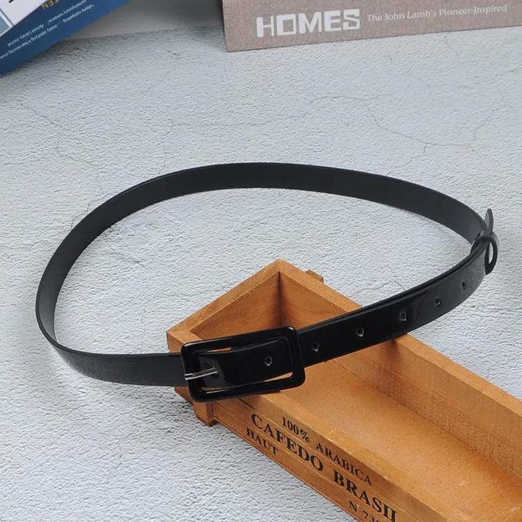 Women Belt Fashion Show Candy Color Thin Casual Versatile Female Students Youth Trouser Around Wide 2cm Red Yellow Blue Black