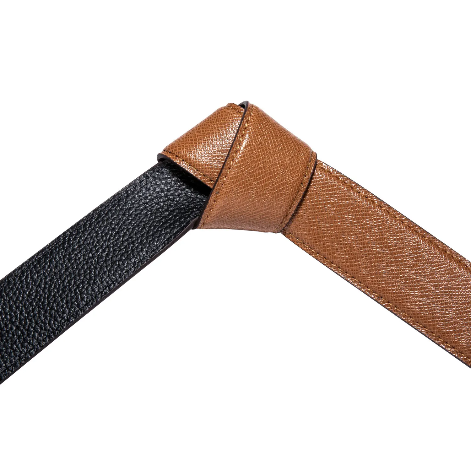 Hi-Tie Men's Orange Brown Belt for Jeans New Yellow Green Blue Leather Jeans Belts Fashion Cowboy Genuine Leather Belt Strap