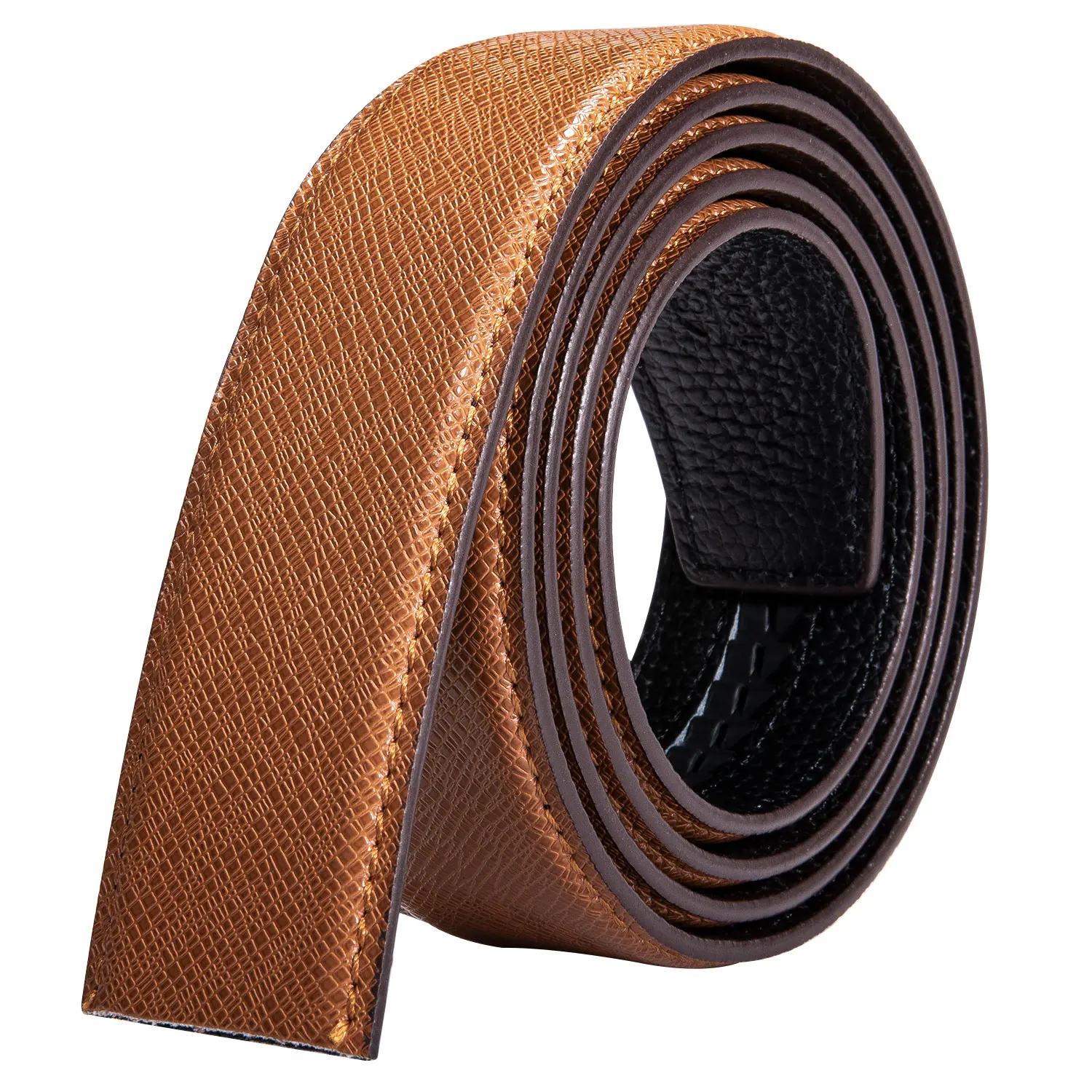 Hi-Tie Men's Orange Brown Belt for Jeans New Yellow Green Blue Leather Jeans Belts Fashion Cowboy Genuine Leather Belt Strap
