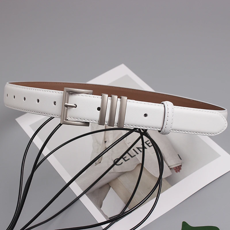 2022 Luxury Designer Jean Strap Belt Brand Genuine Cow Leather Belts for Women Fashion Adjustable Belts Dress Cowhide Waistband