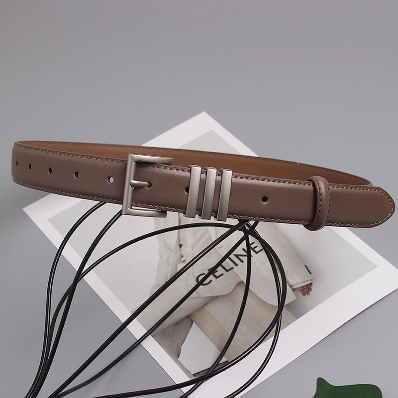 2022 Luxury Designer Jean Strap Belt Brand Genuine Cow Leather Belts for Women Fashion Adjustable Belts Dress Cowhide Waistband