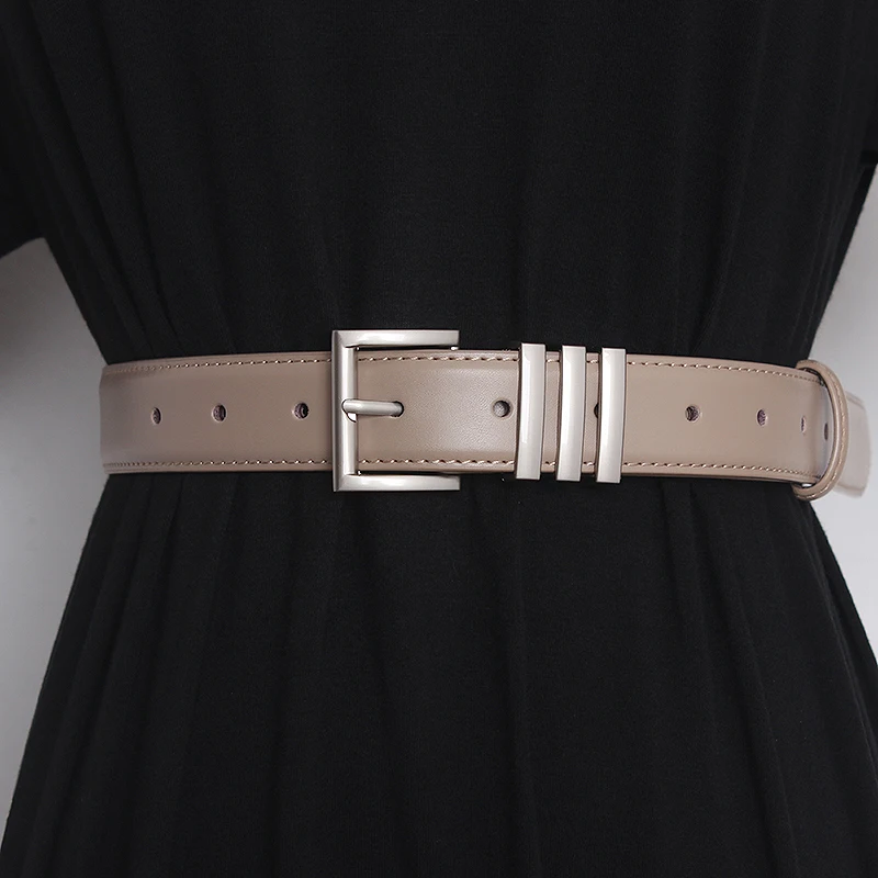 2022 Luxury Designer Jean Strap Belt Brand Genuine Cow Leather Belts for Women Fashion Adjustable Belts Dress Cowhide Waistband