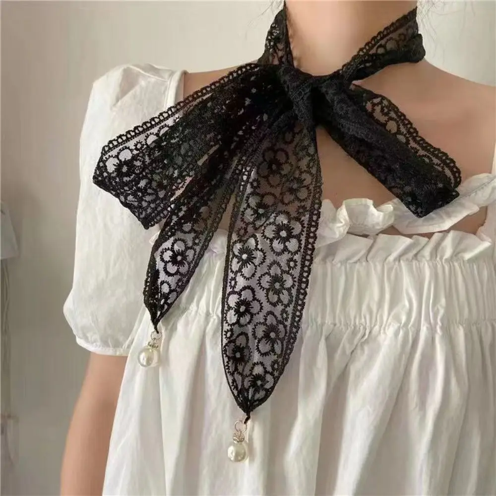 New Sweet Decorative Lace Waist Belts Pearl Pendant Clothing Accessories Chain Belt Elegant Dress Waist Chain for Women