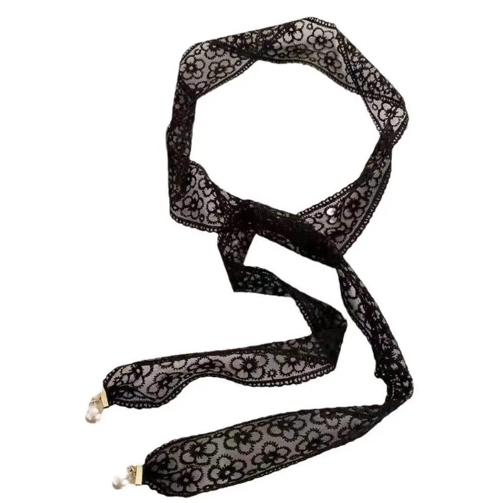New Sweet Decorative Lace Waist Belts Pearl Pendant Clothing Accessories Chain Belt Elegant Dress Waist Chain for Women