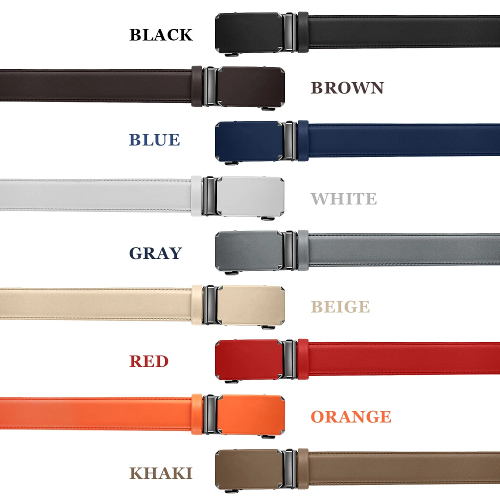 CHAOREN Men Fashion Belt Genuine Leather Belt for Men Automatic Belts Adjustable Waistband Business Belts 허리띠