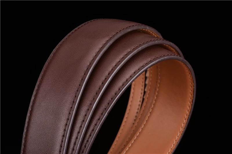 Plyesxale Luxury Designer Waist Belt For Men Genuine Leather Mens Belt cinturones para hombre Brown Gray Belts Waistband B818