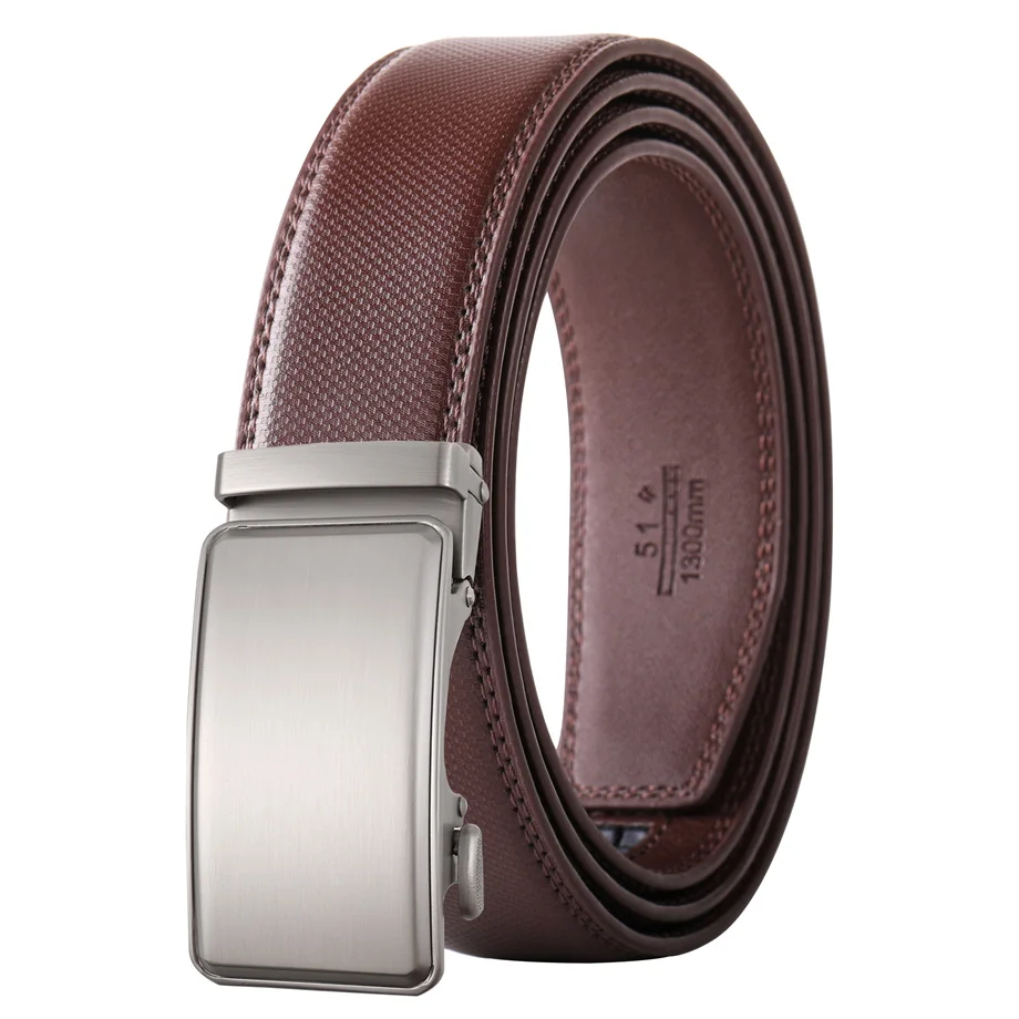 Plyesxale Luxury Designer Waist Belt For Men Genuine Leather Mens Belt cinturones para hombre Brown Gray Belts Waistband B818