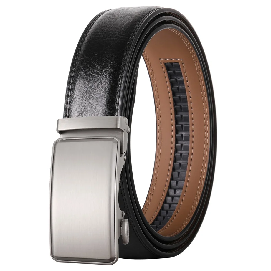Plyesxale Luxury Designer Waist Belt For Men Genuine Leather Mens Belt cinturones para hombre Brown Gray Belts Waistband B818