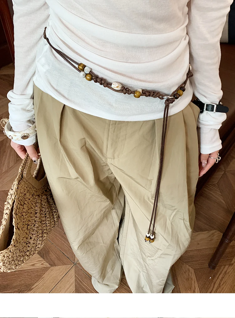 Bohème Ethnic Floral Waist Chain For Women Retro With Skirts And Jeans A Belt With A Unique Design And A Rhin Leather Strap