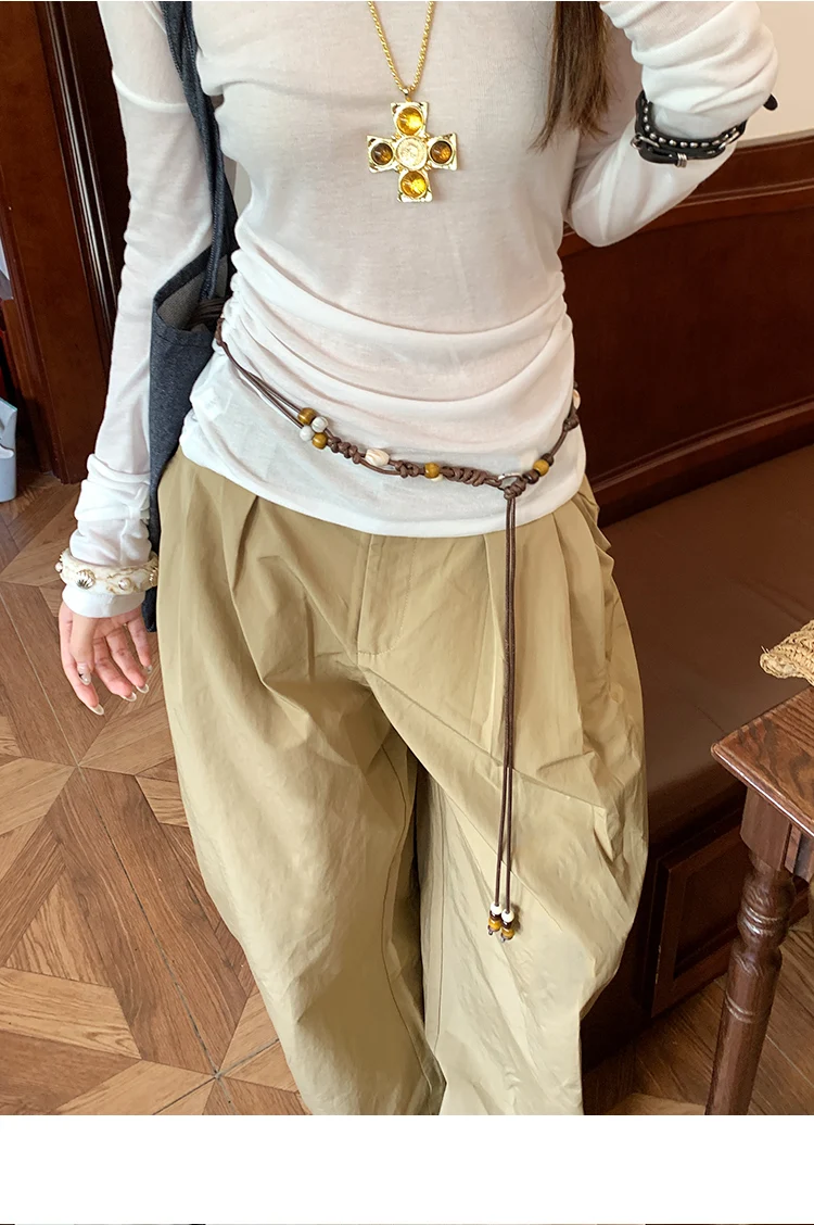 Bohème Ethnic Floral Waist Chain For Women Retro With Skirts And Jeans A Belt With A Unique Design And A Rhin Leather Strap