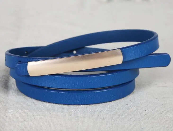 Women's Abrasive Gold Belts Buckle Metal Narrow Genuine Leather Black Belt for Women Waist Ceinture Femme Luxury Brand Designer