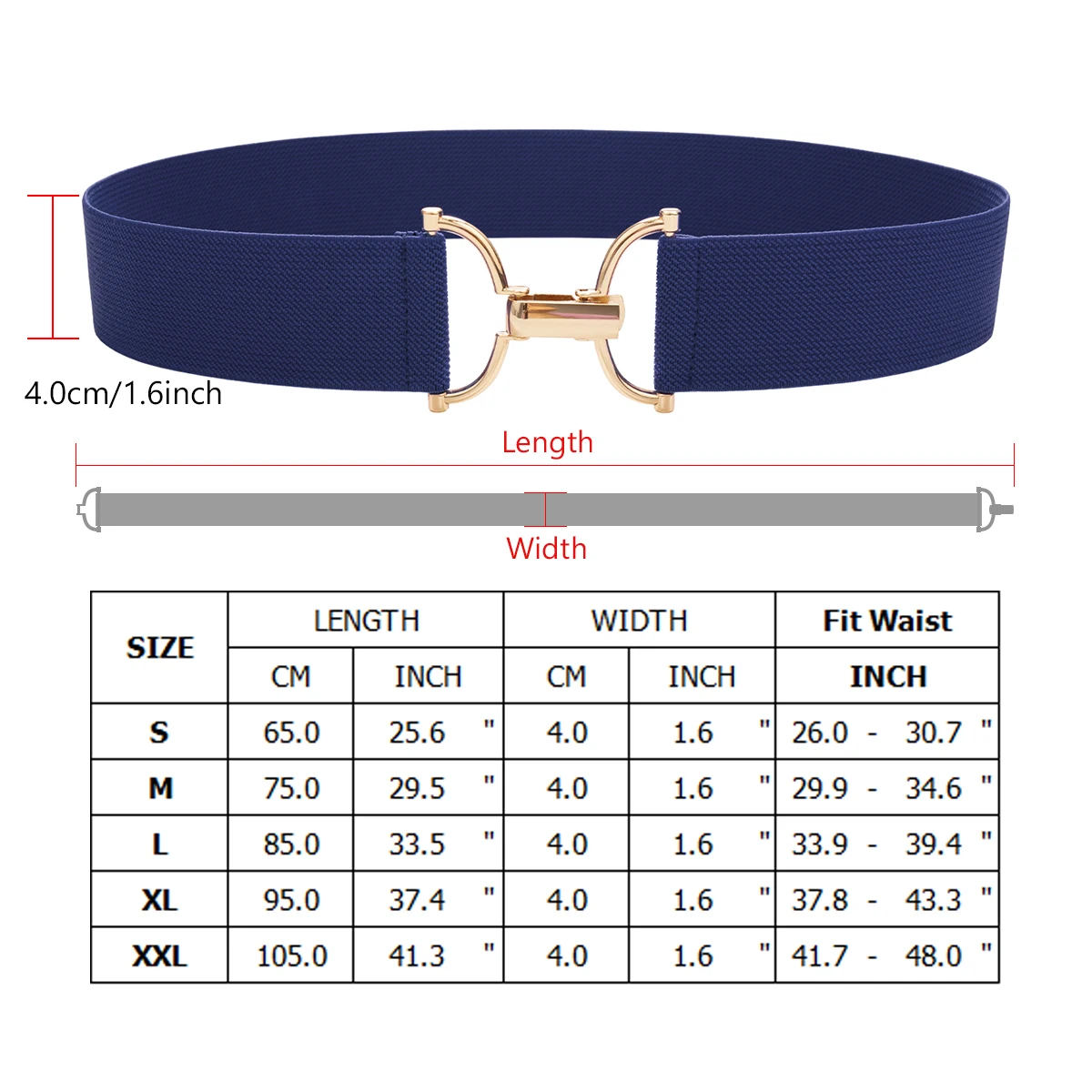 SISHION Plus Size 105cm Fashion Elastic Waist Cummerbund Corset Belt Black Green Golden Silvery Belts for Women Waistband YD0107