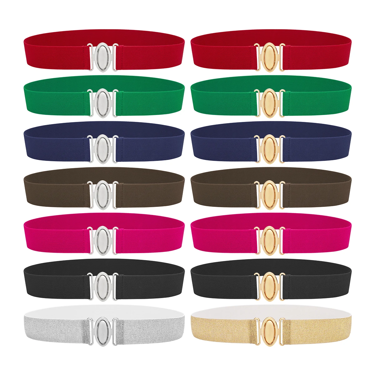 SISHION Plus Size 105cm Fashion Elastic Waist Cummerbund Corset Belt Black Green Golden Silvery Belts for Women Waistband YD0107