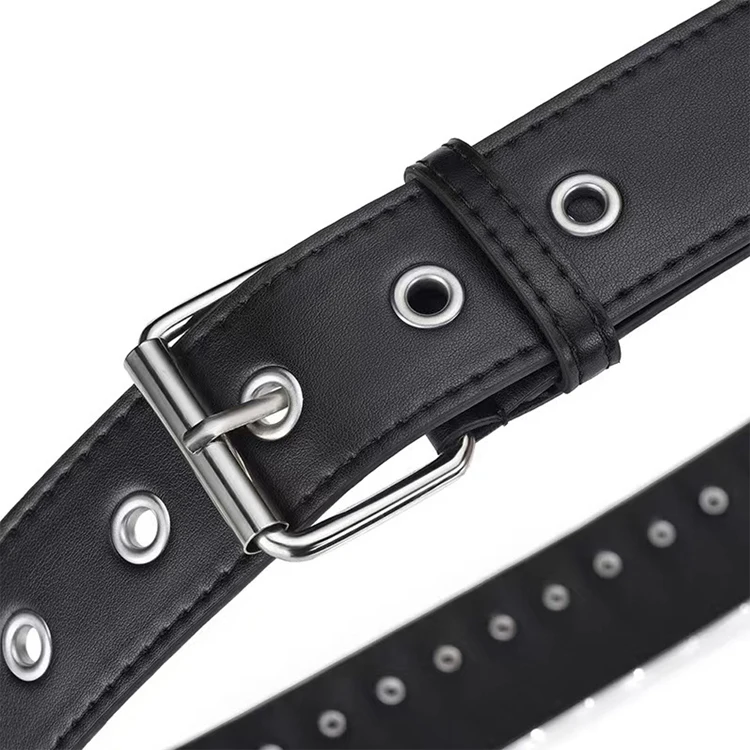 Ladies' Grunge Punk Pin Buckle Personality Studded Enduro Belt For Jeans Hipster, Suitable For Daily Use LYD002
