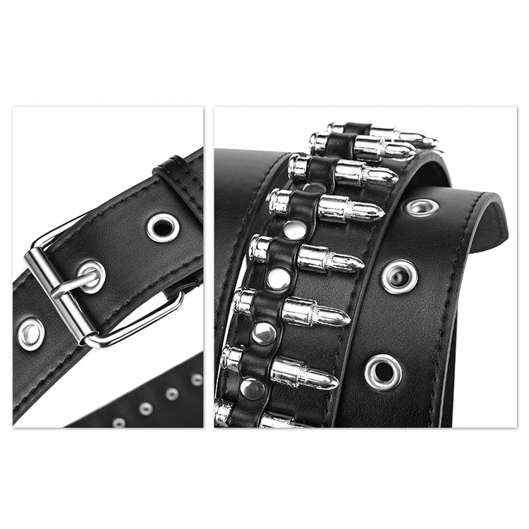 Ladies' Grunge Punk Pin Buckle Personality Studded Enduro Belt For Jeans Hipster, Suitable For Daily Use LYD002