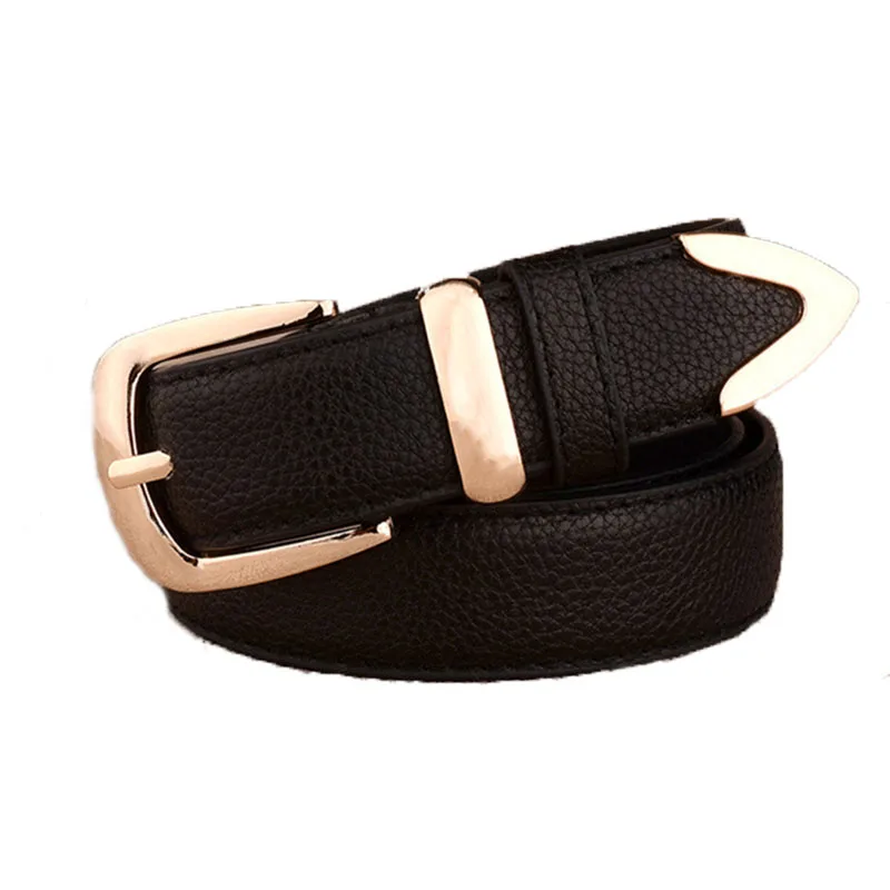 Alloy Buckle Women Belts PU Leather Wild Female Waist Belts Brown Black White Red Girls Pants Jeans Fashion Belt pasek damski
