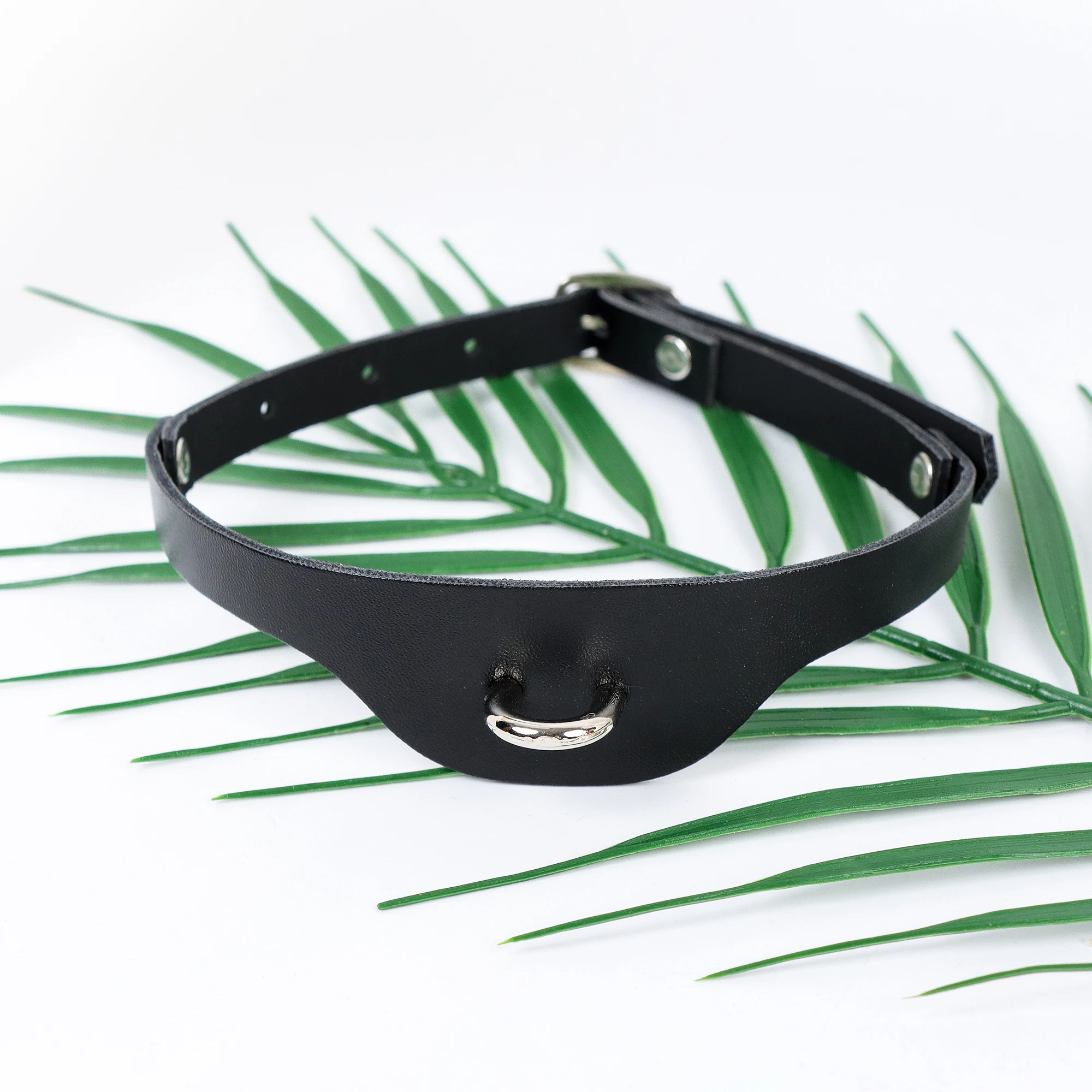 UYEE New Sexy Harajuku PU Leather Collar Belt Pendant Necklaces Women Men Punk Neck Gothic Black YK2 Choker Necklace Cool Belt