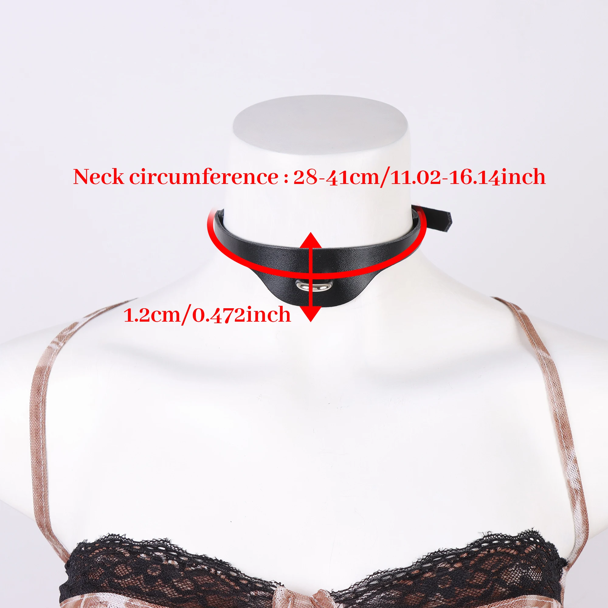 UYEE New Sexy Harajuku PU Leather Collar Belt Pendant Necklaces Women Men Punk Neck Gothic Black YK2 Choker Necklace Cool Belt