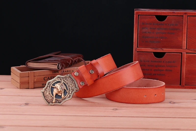 big buckle real leather belts for men mens belts luxury 100% genuine leather camel brown punk cowhide Chinese style high quality